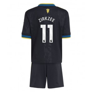 Manchester United Joshua Zirkzee #11 Replika Tredje Tröja Barn 2025-26 Kortärmad (+ Korta byxor)